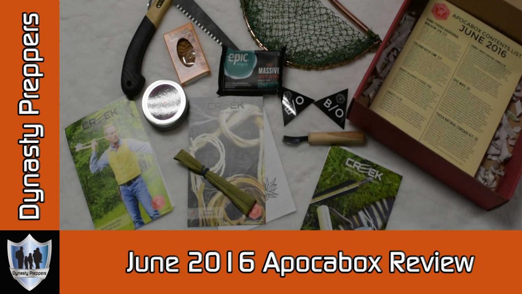 Dynasty Preppers Apocabox Review June 2016