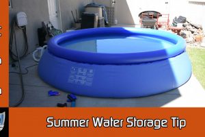 Summer Water Storage Tip