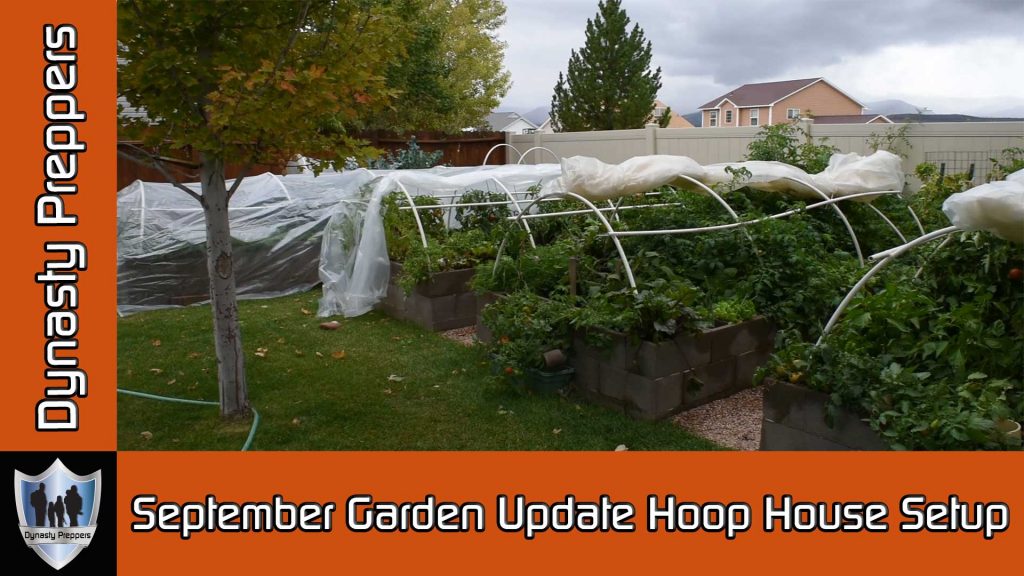 September Garden Hoop House Setup