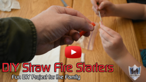 DIY Straw Fire Starters