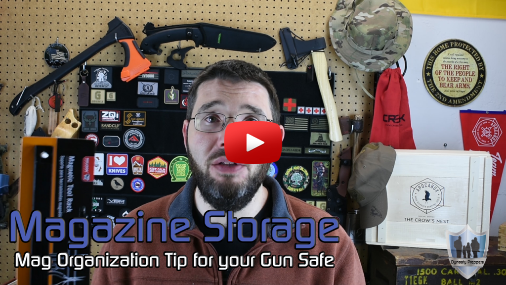 Quick Gun Safe Organization Tip for Magazines