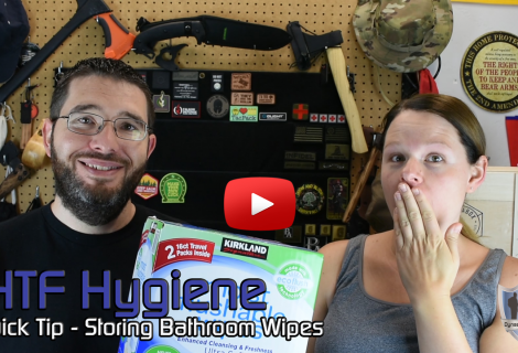 SHTF Hygiene Quick Tip – Storing Bathroom Wipes