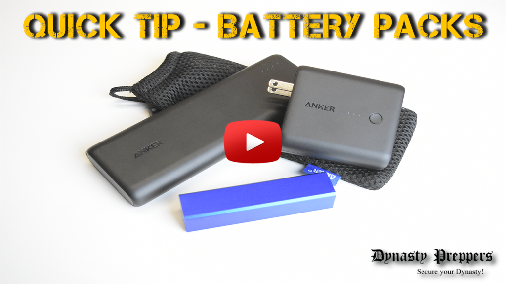 SHTF Quick Tip Battery Packs