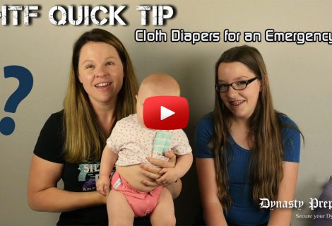 SHTF Quick Tip Cloth Diapers in an Emergency