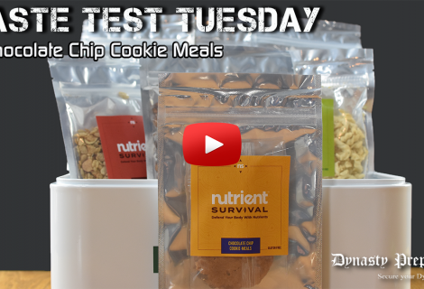 Nutrient Survival Chocolate Chip Cookie Meals Taste Test